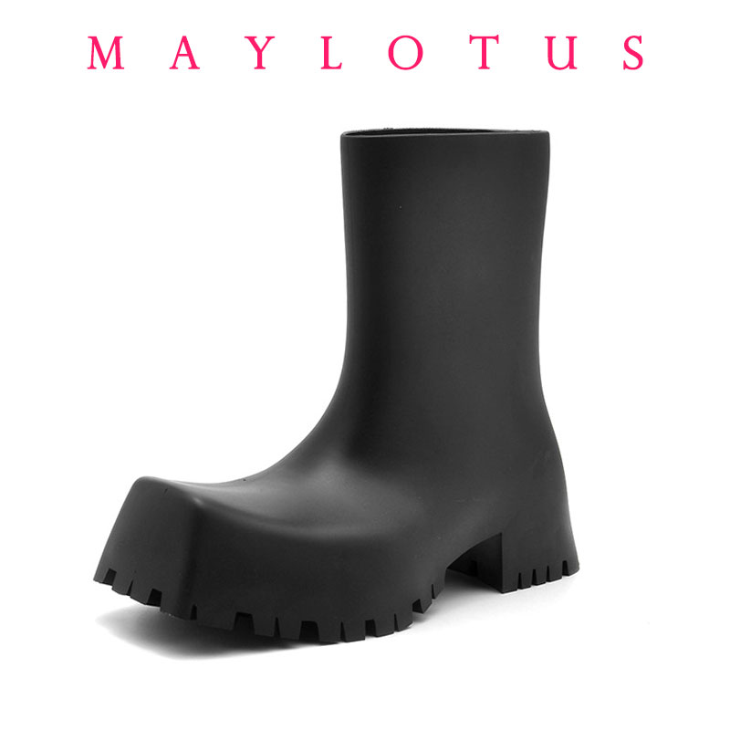 Women'S Shoes For Work - New Fashion Square Toe Thick Sole