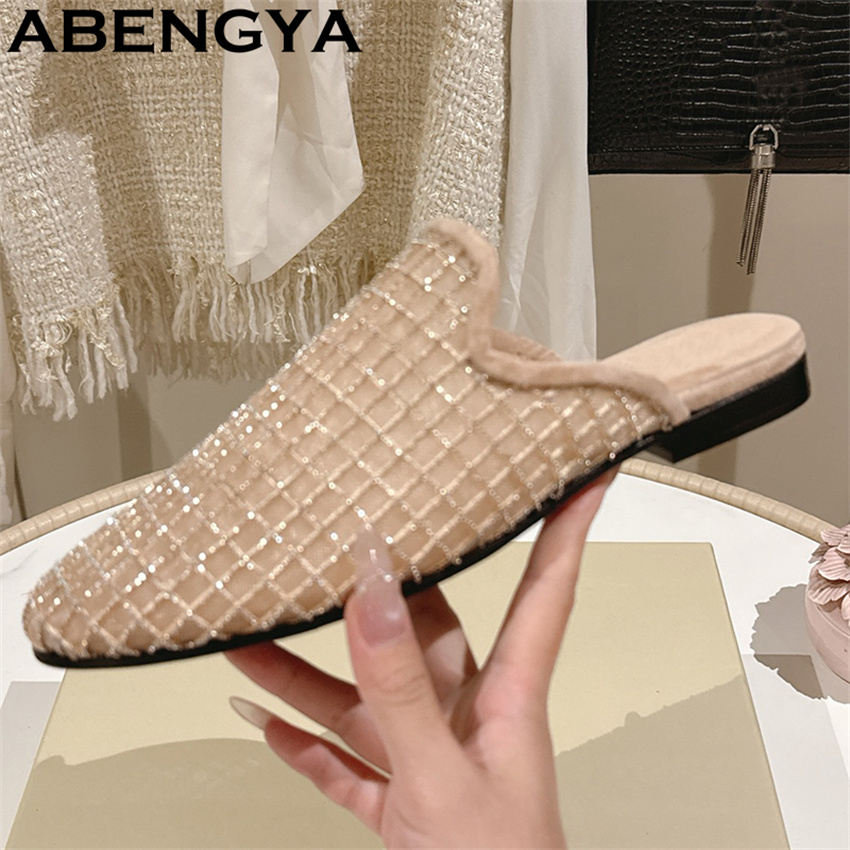 Shiny Lace Mesh Round Toe Flat - Loafer Flat Women incelemesi ve fiyatı