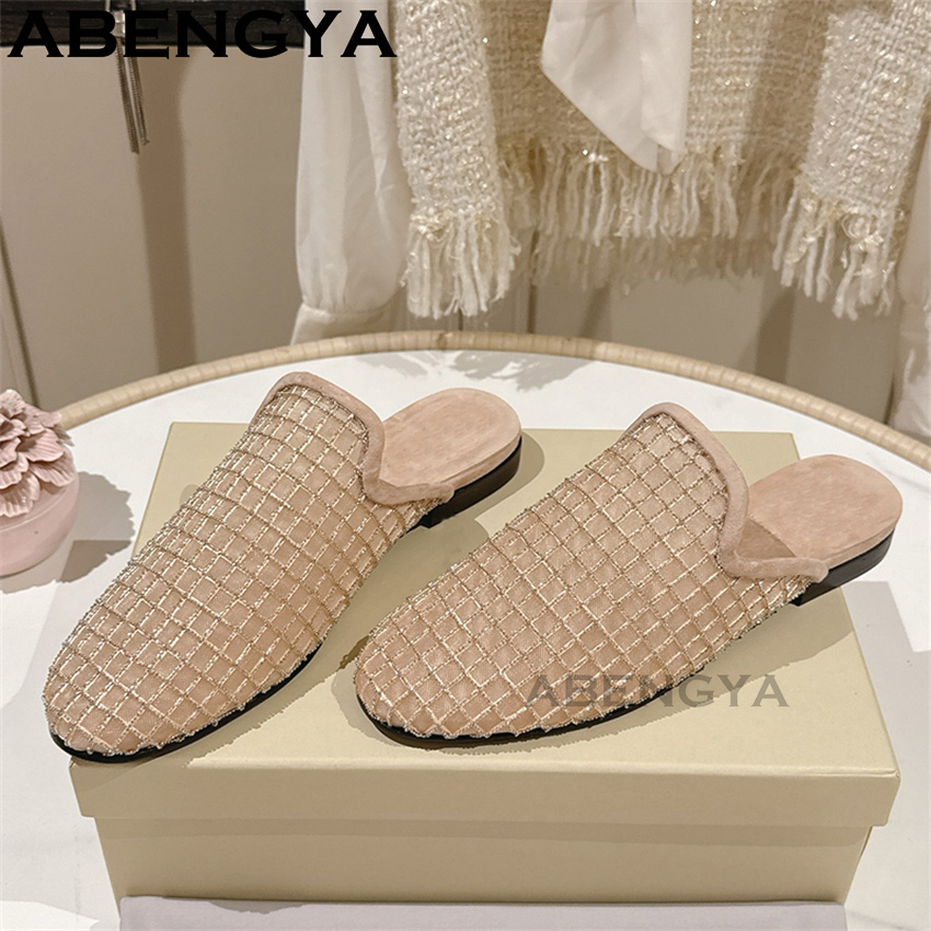 Shiny Lace Mesh Round Toe Flat - Loafer Flat Women incelemesi ve fiyatı