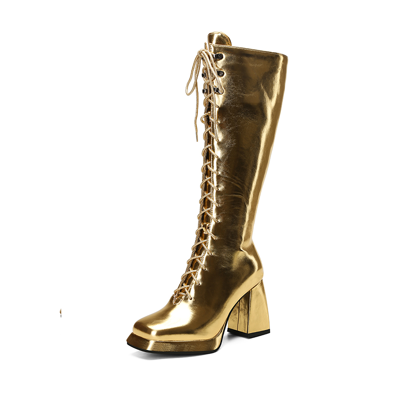 Sexy High Knee Boots Women Pla - Zip Up Boots Short incelemesi ve fiyatı