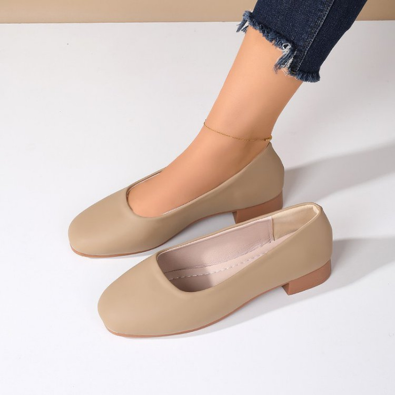 Soft Leather Round Toe Slip-On - Shoes Women Pumps incelemesi ve fiyatı