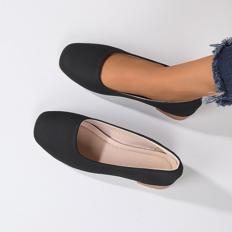 Soft Leather Round Toe Slip-On - Shoes Women Pumps incelemesi ve fiyatı
