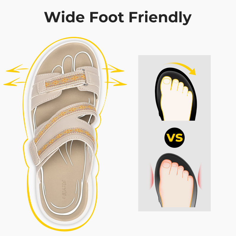 FitVille Women'S Wedge Slipper - Women'S Shoes With Bunions incelemesi ve fiyatı
