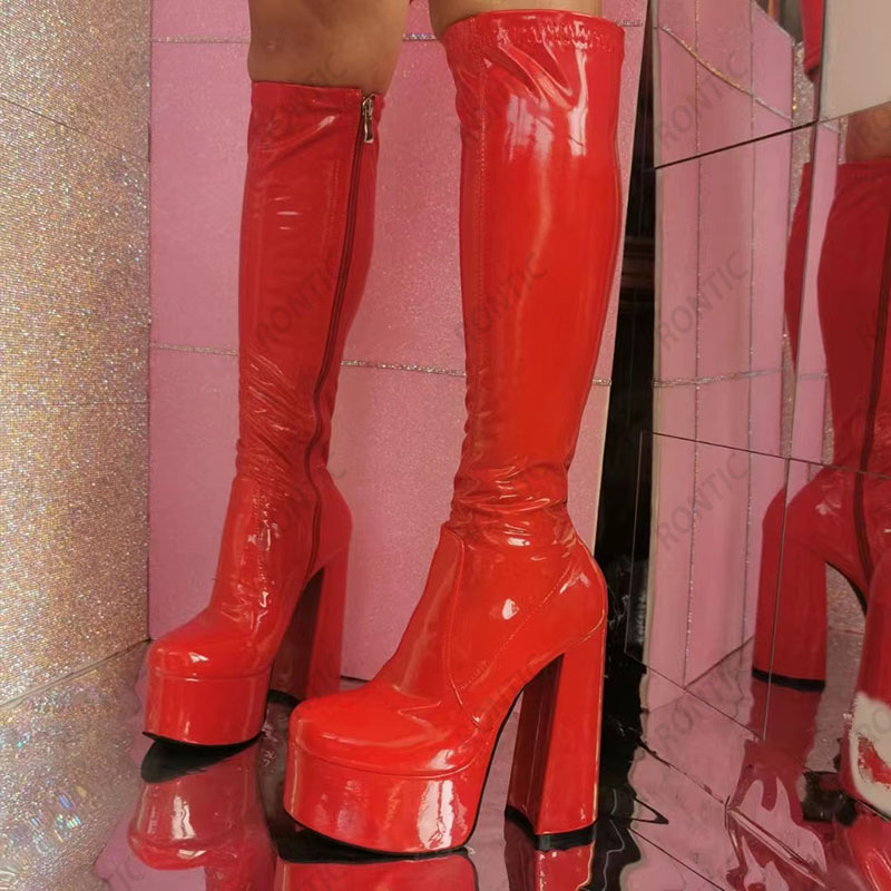 Rontic Handmade Women Platform - Zip Up Boots Short incelemesi ve fiyatı