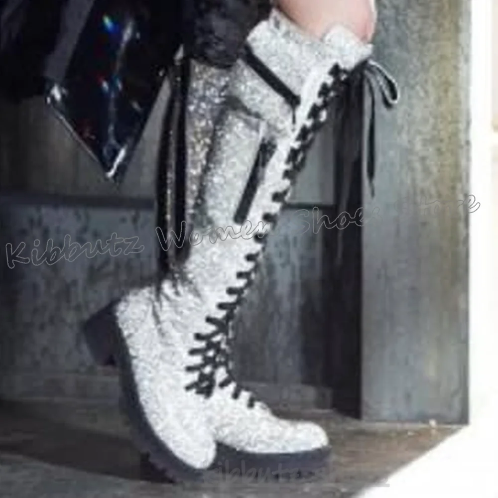 Knee High Boots Bling Glossy P - Women Shoes Size Chart incelemesi ve fiyatı