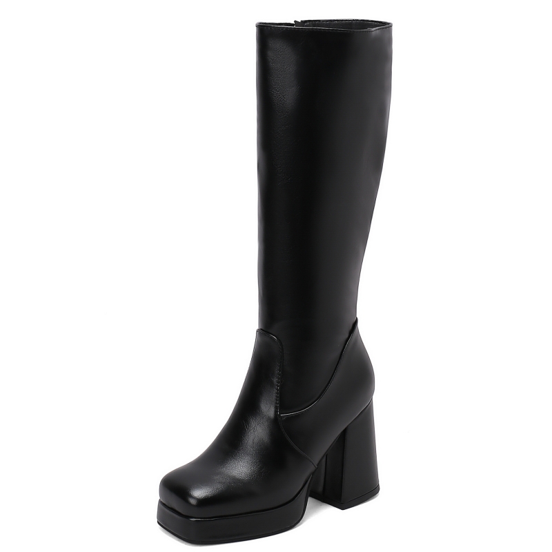White Knee High Boots Women Pl - Zip Up Boots Short incelemesi ve fiyatı