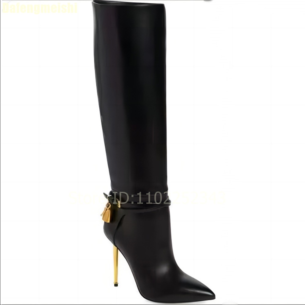Solid Color Pointed Toe Knee-H - Zip Up Boots Short incelemesi ve fiyatı