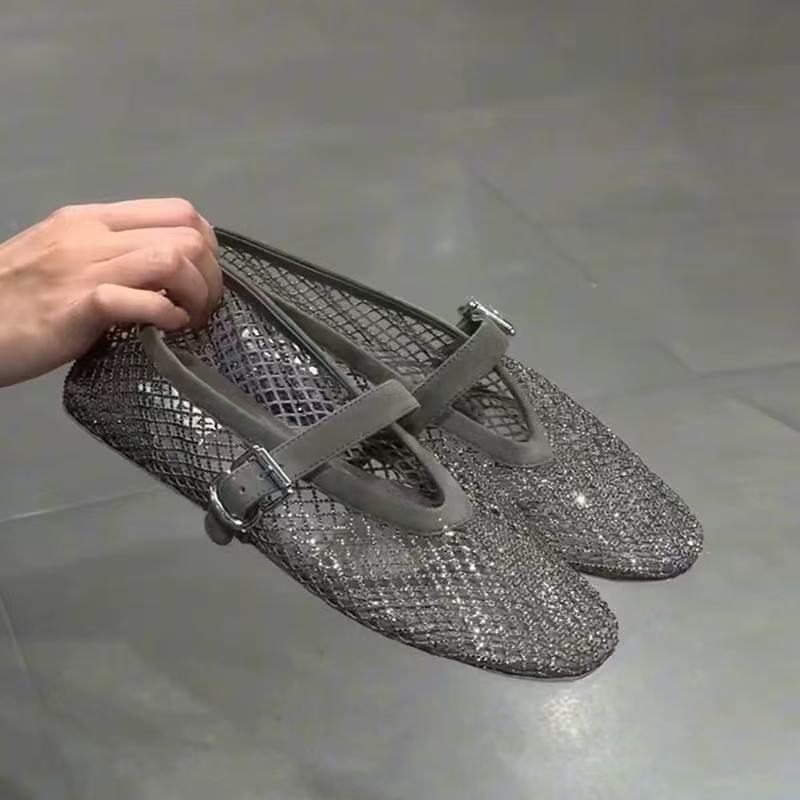 Hollow Rhinestone Baotou Sanda - Women'S Shoes In Fashion incelemesi ve fiyatı