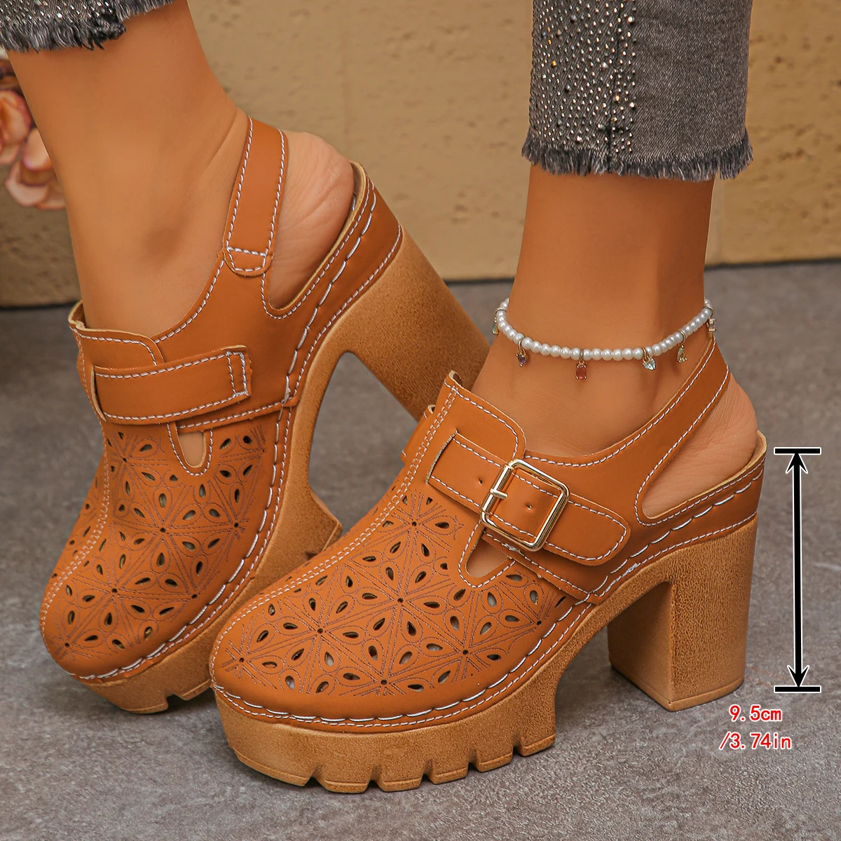Large Size Women's Thick Heel  - Women'S Shoes Plus Size incelemesi ve fiyatı