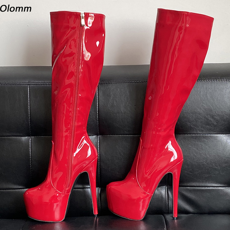 Olomm Women Winter Platform Kn - Zip Up Boots Short incelemesi ve fiyatı