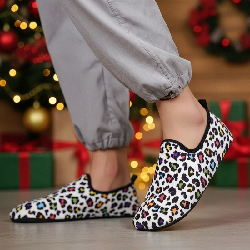 Winter Cotton Shoes Women Leop - Loafer Flat Women incelemesi ve fiyatı